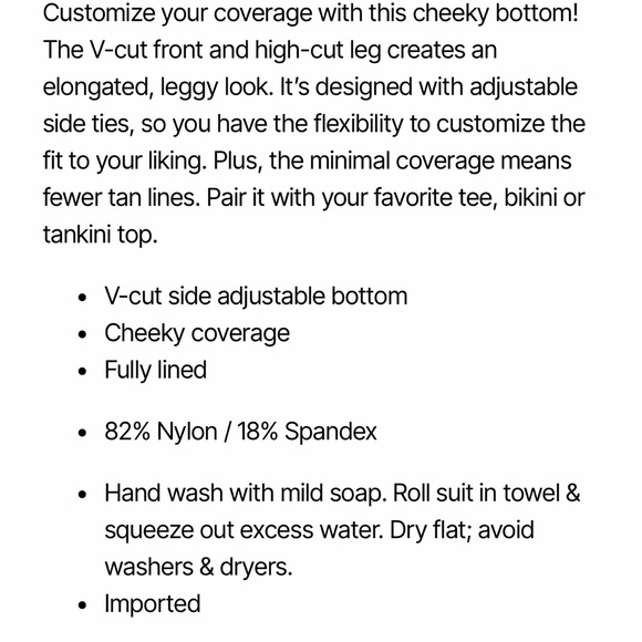 NWT Swimsuits for All Cloud Tie Dye Cheeky Bikini Bottom | Large - Picture 2 of 6